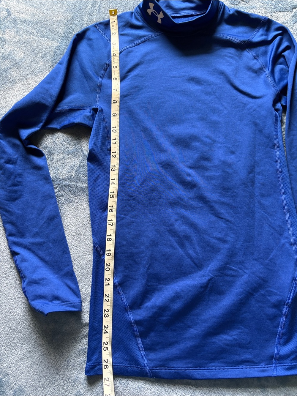 Under Armour Men’s Royal Blue Turtleneck Base Layer - Picture 4 of 6